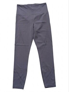 ATHLETA Elation Lasercut Tight Gray High Rise Leggings - Size Small S/P